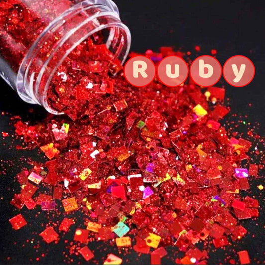 LadyleoASMR Chakra Collection Ruby Glitter